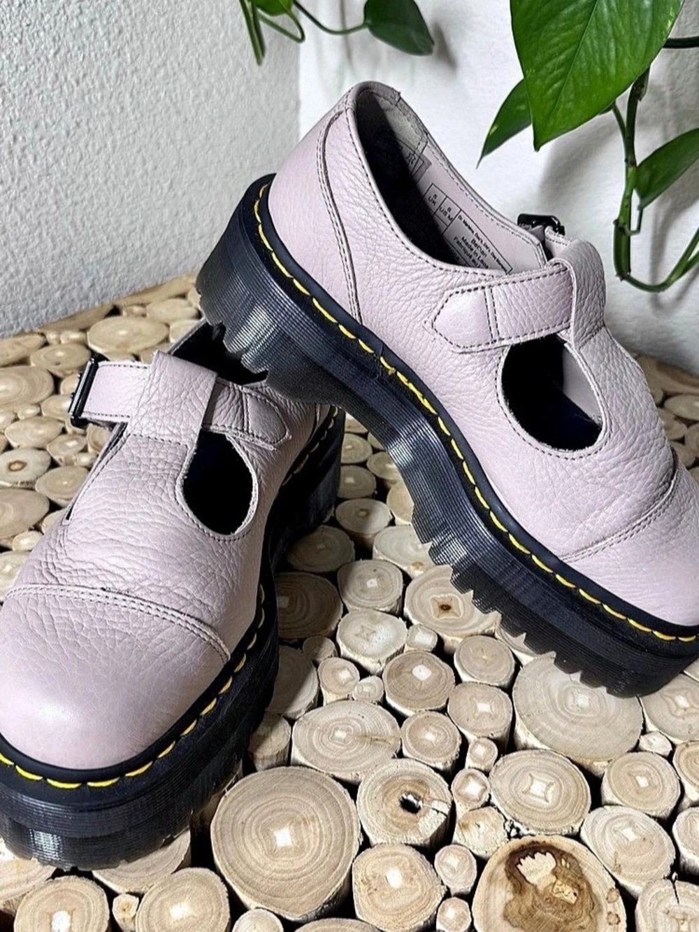 Dr. Martens Bethan Platform Mary Jane Vintage Taupe US 7M